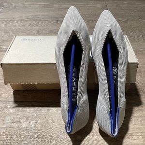 Rothy’s Flax Birdseye Pointe flats - Size 8